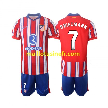 Maillot de Foot Atlético Madrid Griezmann 7 Domicile 2024-25 - Enfant